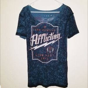 REVERSIBLE!! Affliction Fitted Tee
